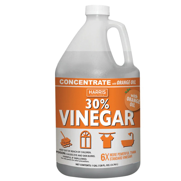 Harris ORG30-128 30% Cleaning Vinegar, 128 oz, Bottle, Liquid, Pungent, Vinegar, Clear