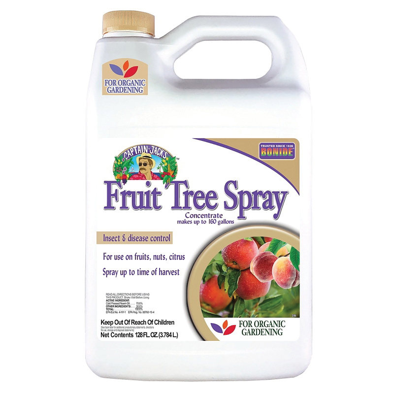 Captain Jack's 2005 Concentrated Fruit Tree Insecticide, Liquid, Spray Application, Home, Home Garden, 1 gal