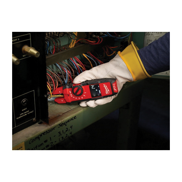 Fork Meter, Milwaukee, 1000 VAC/DC, 200 A AC, 1000 uA DC, 1000 uF, LCD Display - 3
