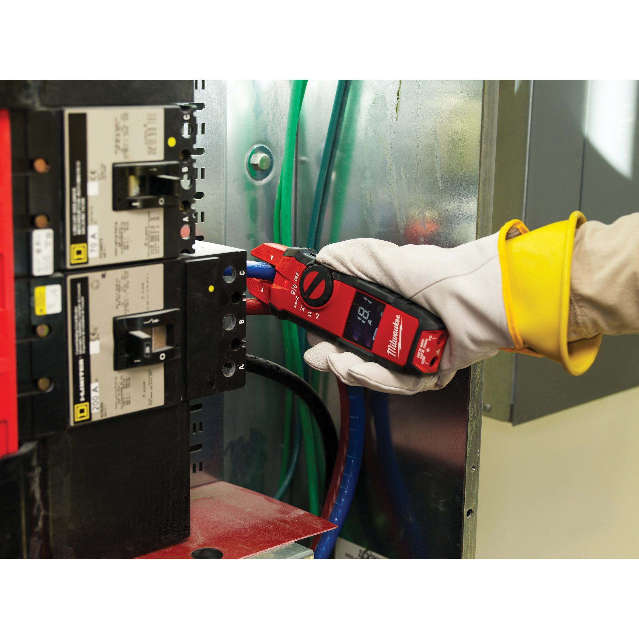 Fork Meter, Milwaukee, 1000 VAC/DC, 200 A AC, LCD Display, Functions: AC Current, AC/DC Voltage, Resistance - 4