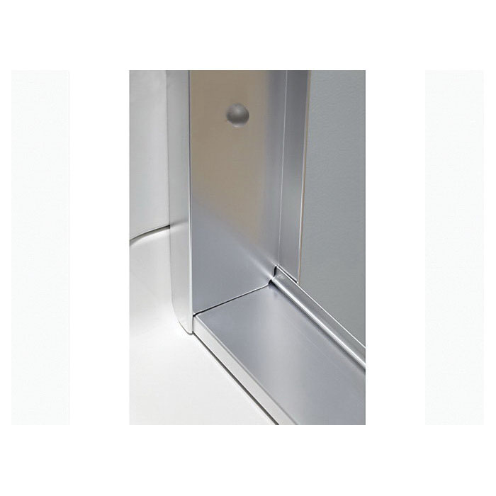 Finesse Tub & Shower Door, Sterling, Clear Glass, Brushed Nickel Frame - 5