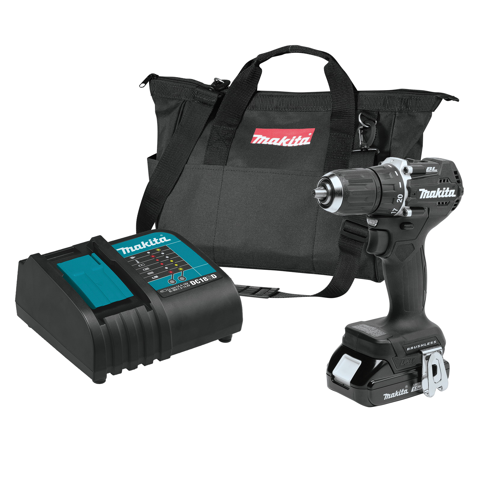 Makita lxt 18v 2 x 1.5 ah cordless drill store driver kit