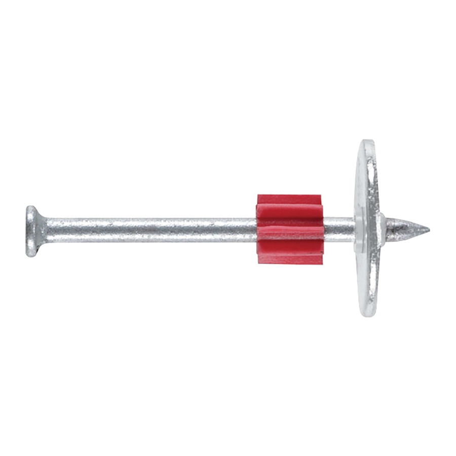 DeWALT 50114-PWR Drive Pin with Washer, 0.145 in Dia Shank, 2-1/2 in L, Steel/Plastic, Zinc