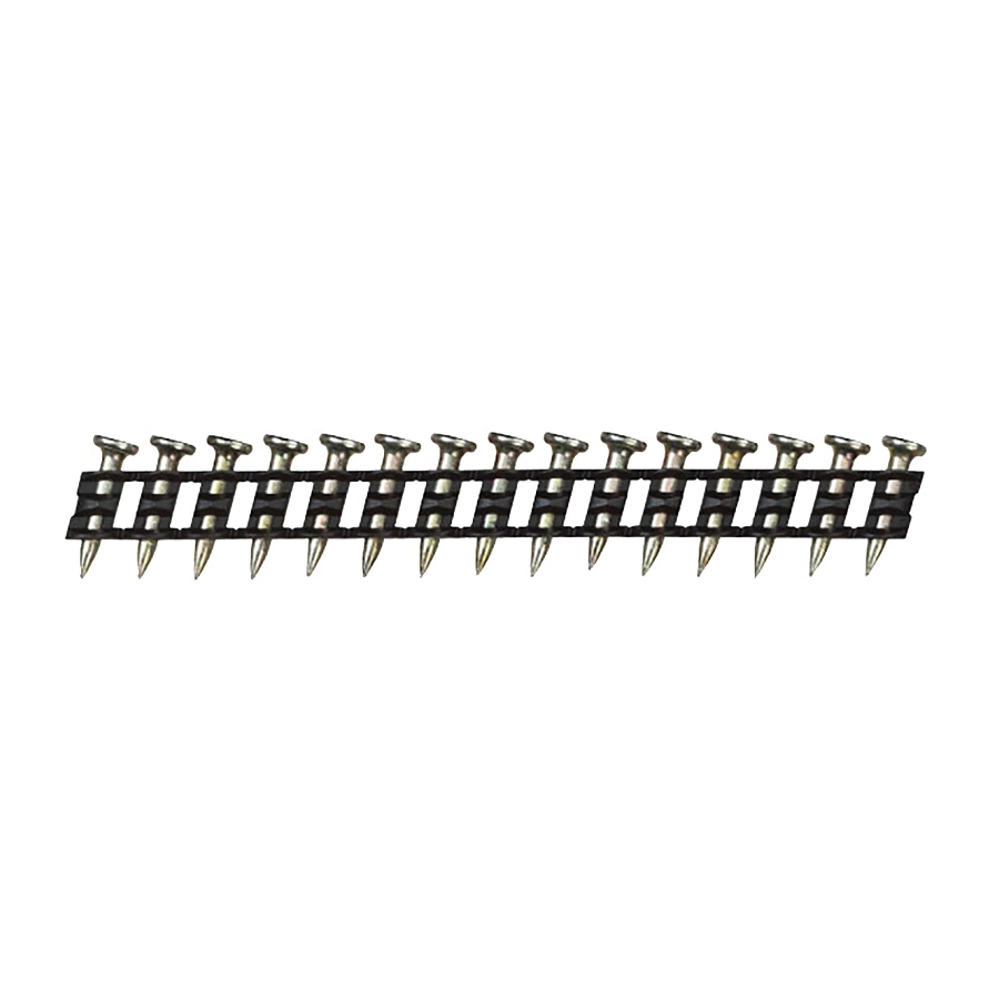 DCN8917300 Fastener, 0.73 in L, Steel, Yellow Zinc, Full Round Head, Smooth Shank