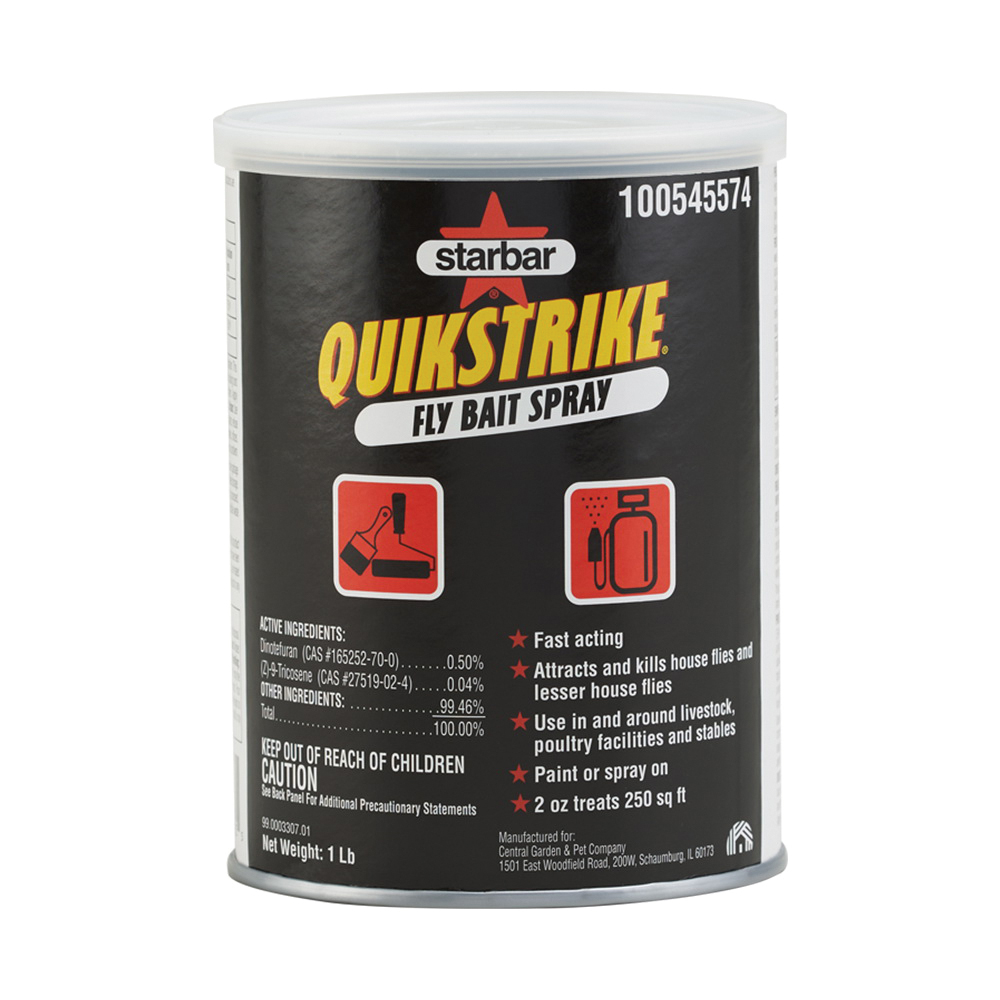 QUIKSTRIKE Series 100545574 Fly Bait Spray, Granular, Fish-Like, 1 lb Can
