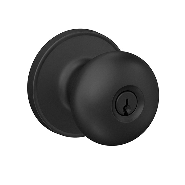 J Series J54 STR 622 Entry Lever, Mechanical Lock, Matte Black, Knob Handle, Metal, Residential, 3 Grade