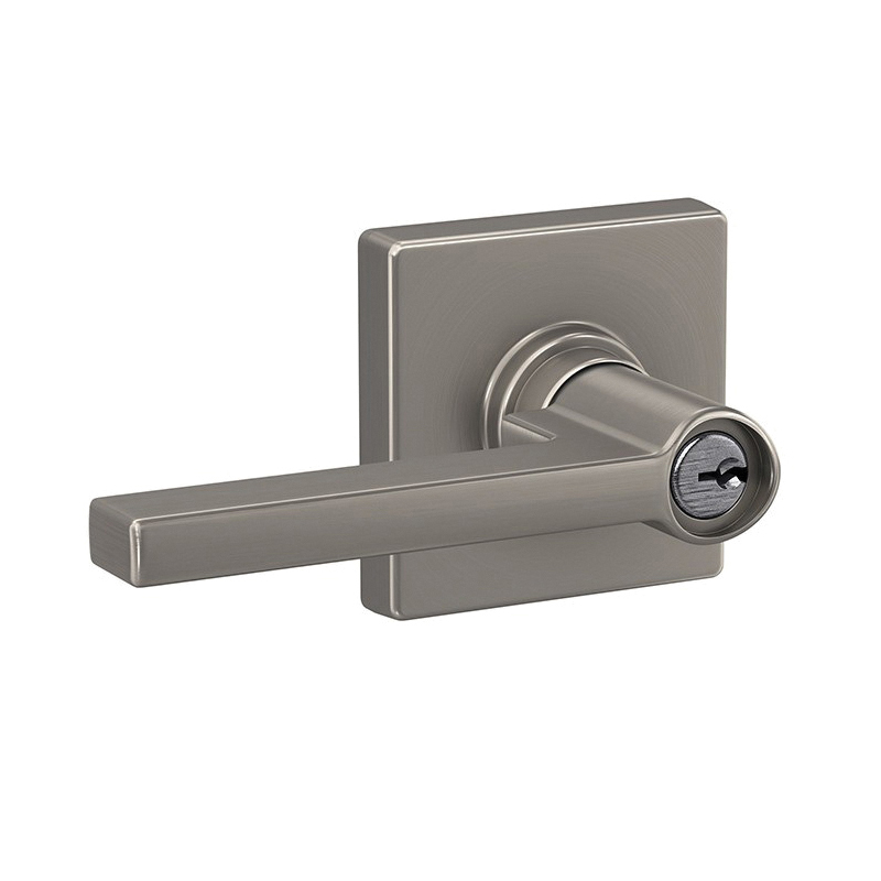 J Series J54 SOL 619 COL Entry Lever, Mechanical Lock, Satin Nickel, Metal, Residential, 3 Grade