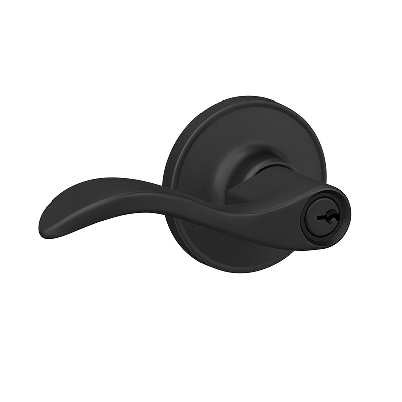 J Series J54 SEV 622 Entry Lever, Mechanical Lock, Matte Black, Metal, Residential, 3 Grade