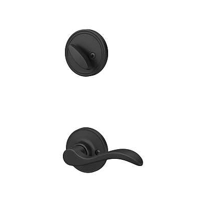 J Series JH59 SEV 622 LH Combination Lockset, Mechanical Lock, Lever Handle, Wave Design, Matte Black