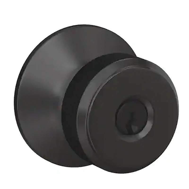 F51ABOW622 Knob Lock, Matte, Black