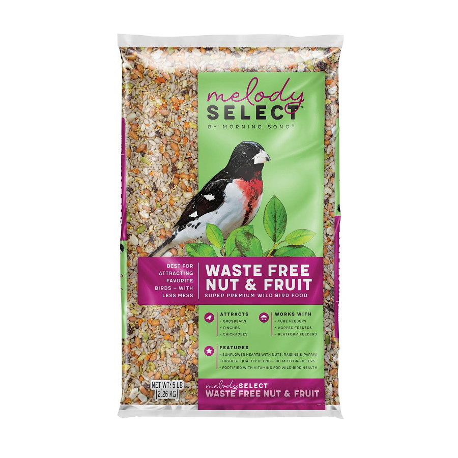 Melody Select Series 14055 Waste Free Nut & Fruit, Premium, 5 lb Bag