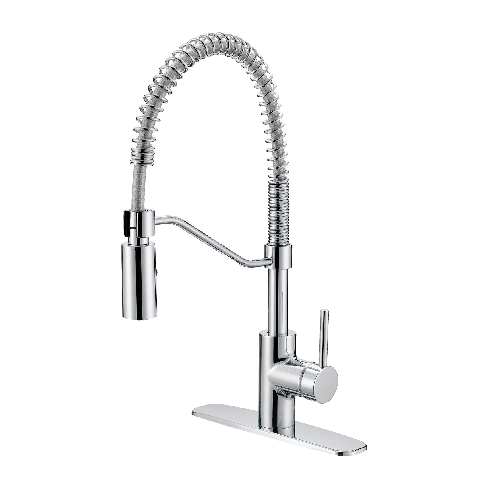 FP4A0096CP Spring Pull-Down Kitchen Faucet, 1.8 gpm, 1 -Faucet Handle, 1 or 3 Hole -Faucet Hole