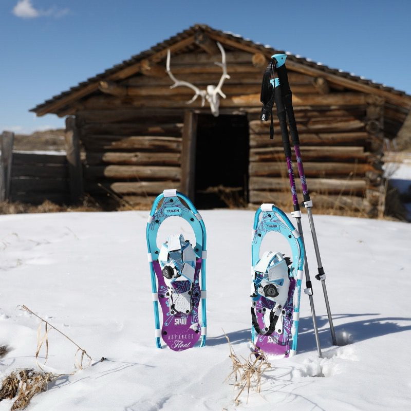 YUKON CHARLIE'S Advanced Spin Float Series 80-3020 Snowshoes, Women's, 8 x 25 in, Aluminum/Forged Steel/HDPE - 4