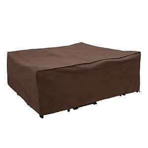 07843BB Premium Patio Cover, 120 in L, 90 in W, 40 in H, Polyethylene, Brown