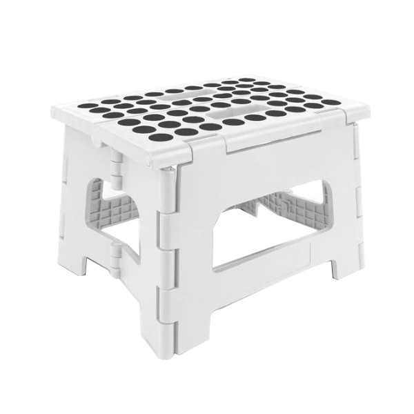 Kikkerland ZZ12 W Step Stool 8 1 2 in H 300 lb Plastic