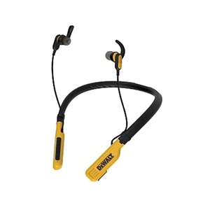 DeWALT 190 2091 DW2 A Wireless Earphones, 5.0 Bluetooth, Black/Yellow
