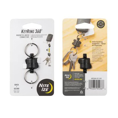 Nite Ize 360 Series KR360-01-R3 Magnetic Quick Connector, Dual Split Ring - 2