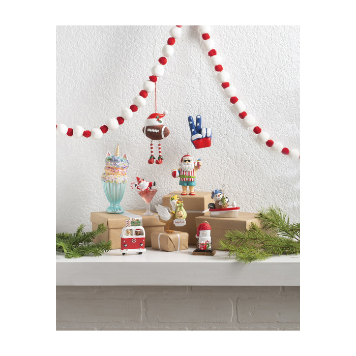 Midwest-CBK MX181583 Christmas Ornament, 3-3/4 in H, Gnome Martini, Multi-Color - 5