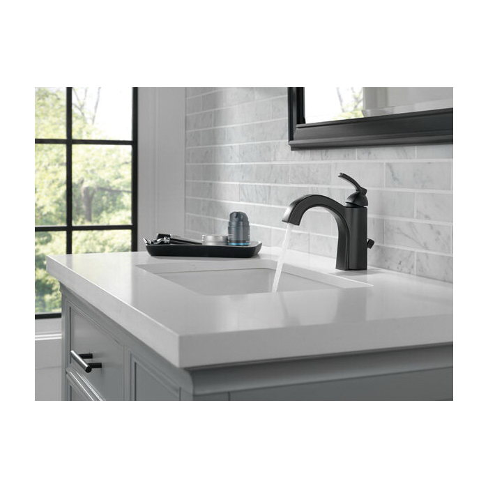 FLYNN Series 15768LF-BL Centerset Bathroom Faucet, 1.2 gpm, 1-Faucet Handle, 1 or 3-Faucet Hole, Matte Black