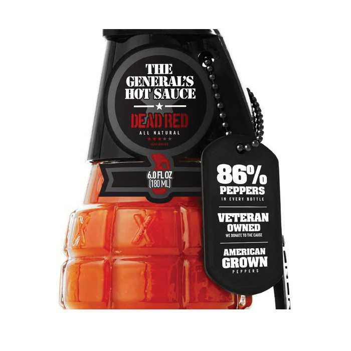 Hot Sauce, The General's Hot Sauce, Dead Red, 6 oz Bottle - 2