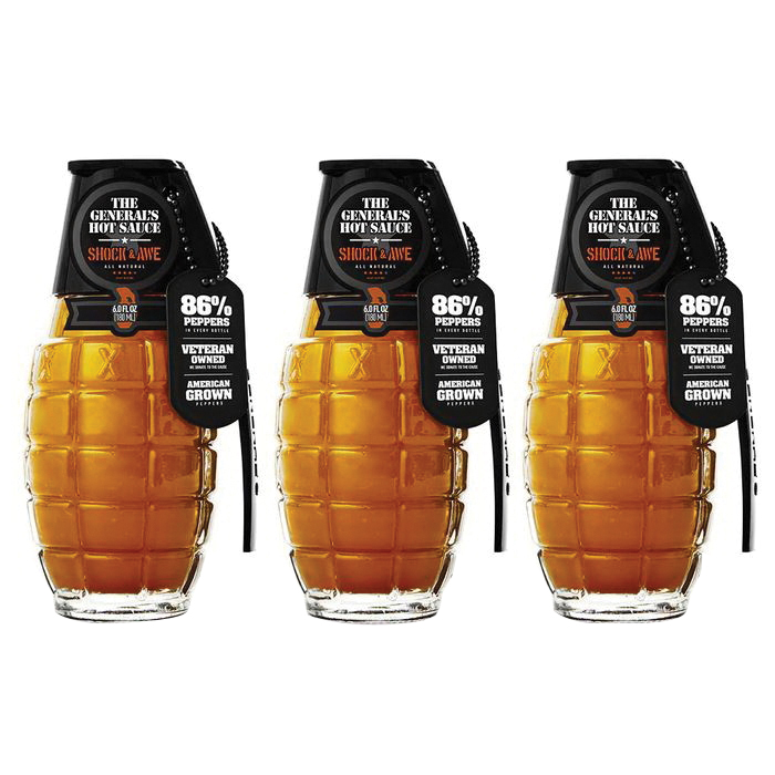 0311-003 Hot Sauce, Shock and Awe, 6 oz Bottle