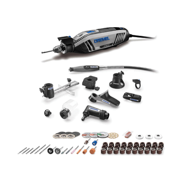 Dremel Corded Rotary Tool, Bosch, 4300 Series 64 Pc. Kit, Variable Speed, 1.8 A - 2