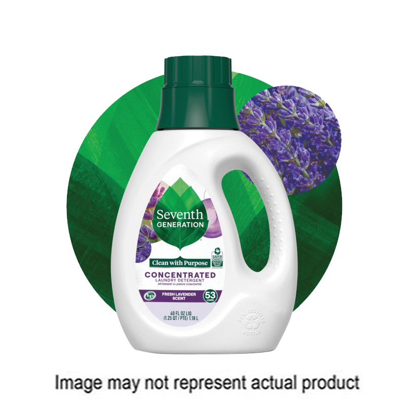 Seventh Generation 45064 Laundry Detergent, 135 oz Bottle, Liquid, Lavender - 3