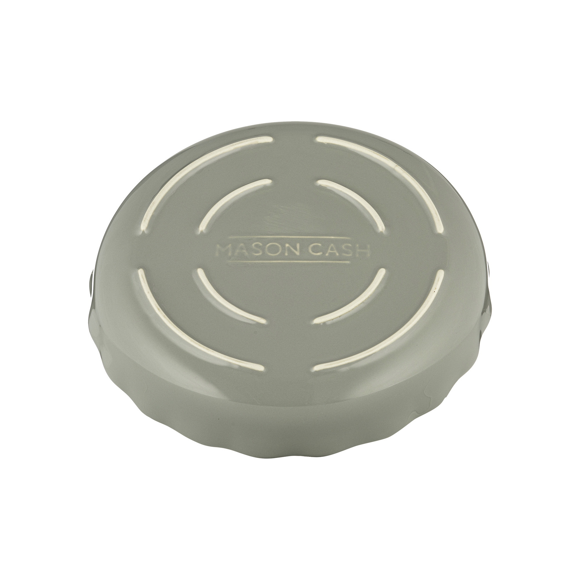 Typhoon 2008.239 Innovative Kitchen Quiche Dish, 9.4 in Dia, 1.8 in OAL, Stoneware, Cream/Gray, Dishwasher Safe: Yes - 4