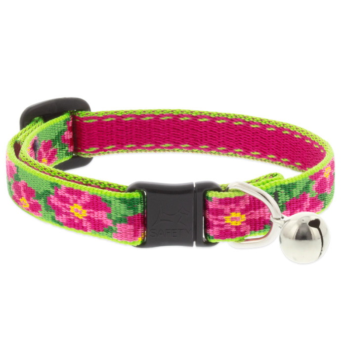 LupinePet Original Designs Series 22227 Safety Cat Collar, 8 to 12 in Neck, 1/2 in W Collar, Fastening Method: Buckle