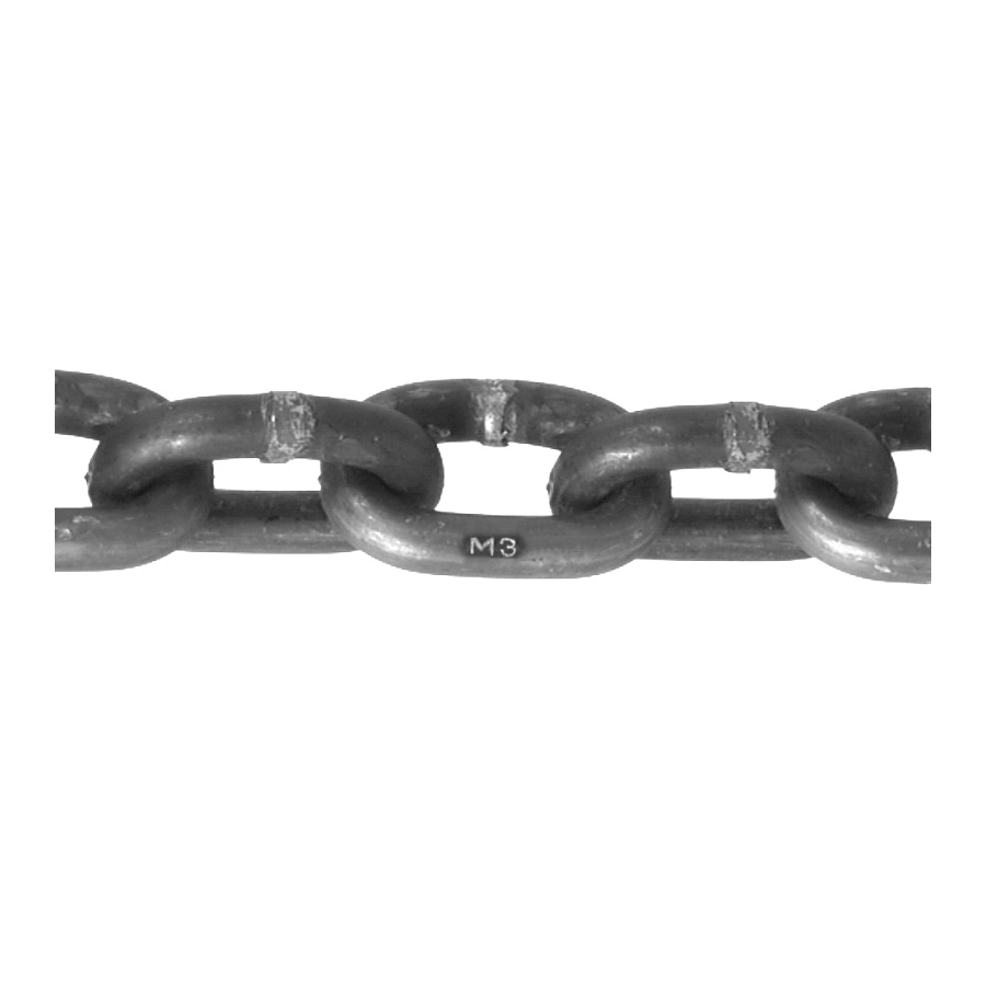 PC3014HDGP Proof Coil Chain, 1/4 in, 250 ft L, 30 Grade, Carbon Steel, Hot-Dipped Galvanized