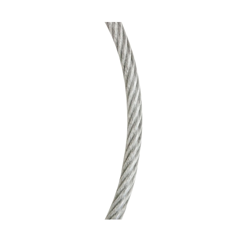 695948 Cable, 1/4 to 5/16 in Dia, 200 ft L, 1400 lb Working Load, Galvanized/Vinyl-Coated