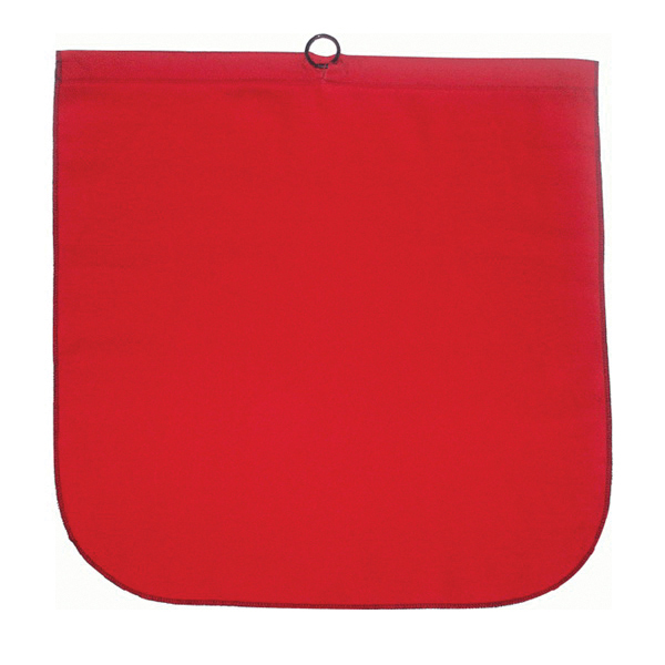 ANCRA 49893-11 Safety Flag with Steel Wire Rod and Loop, 18 in L, 18 in W, Red, Cotton