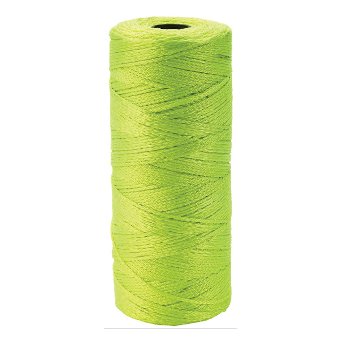 58828 Twine, #18 Dia, 1050 ft L, 13 lb Working Load, Nylon/Poly, Lime