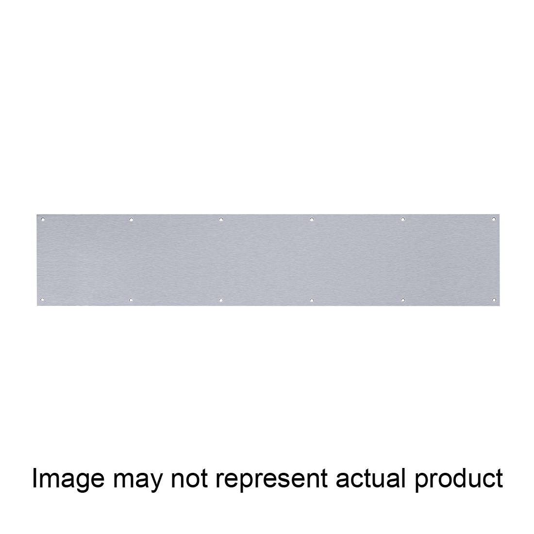 DT101945 Kickplate, 30 in L, 6 in W, 0.5 ga Gauge, Stainless Steel, Matte Black
