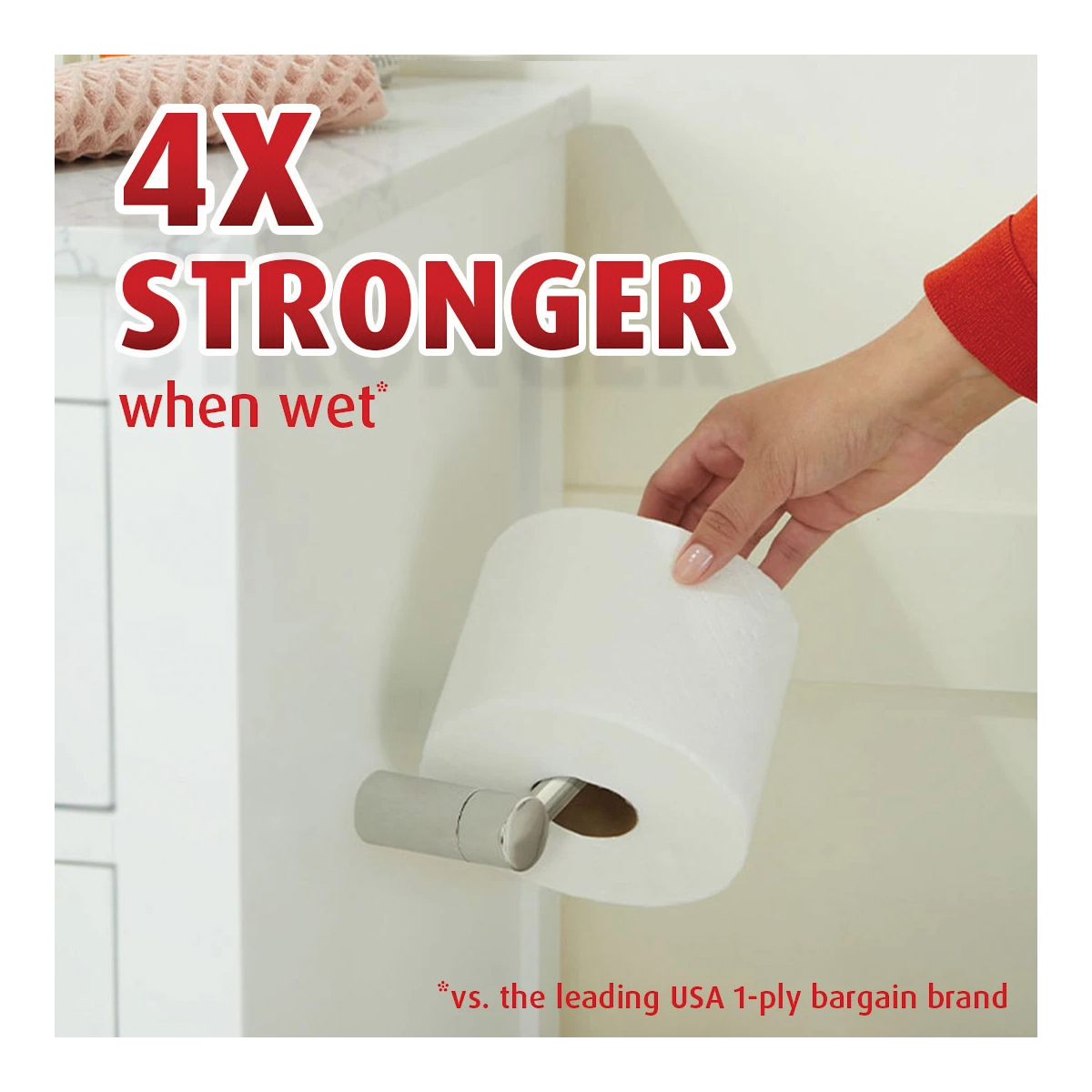 Charmin Ultra Strong 04176 Bathroom Tissue, 2-Ply, Paper, 6/PK