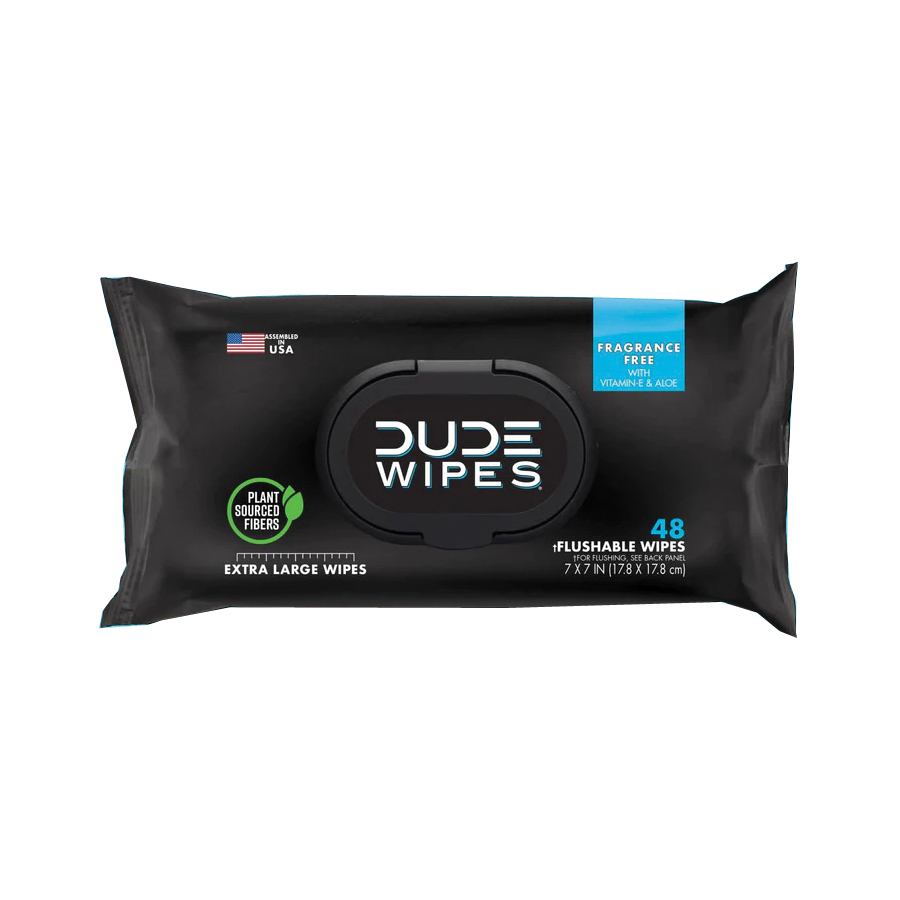 DW-CE Flushable Cleaning Wipes, 7 in L, 7 in W, 1-Ply, Fiber