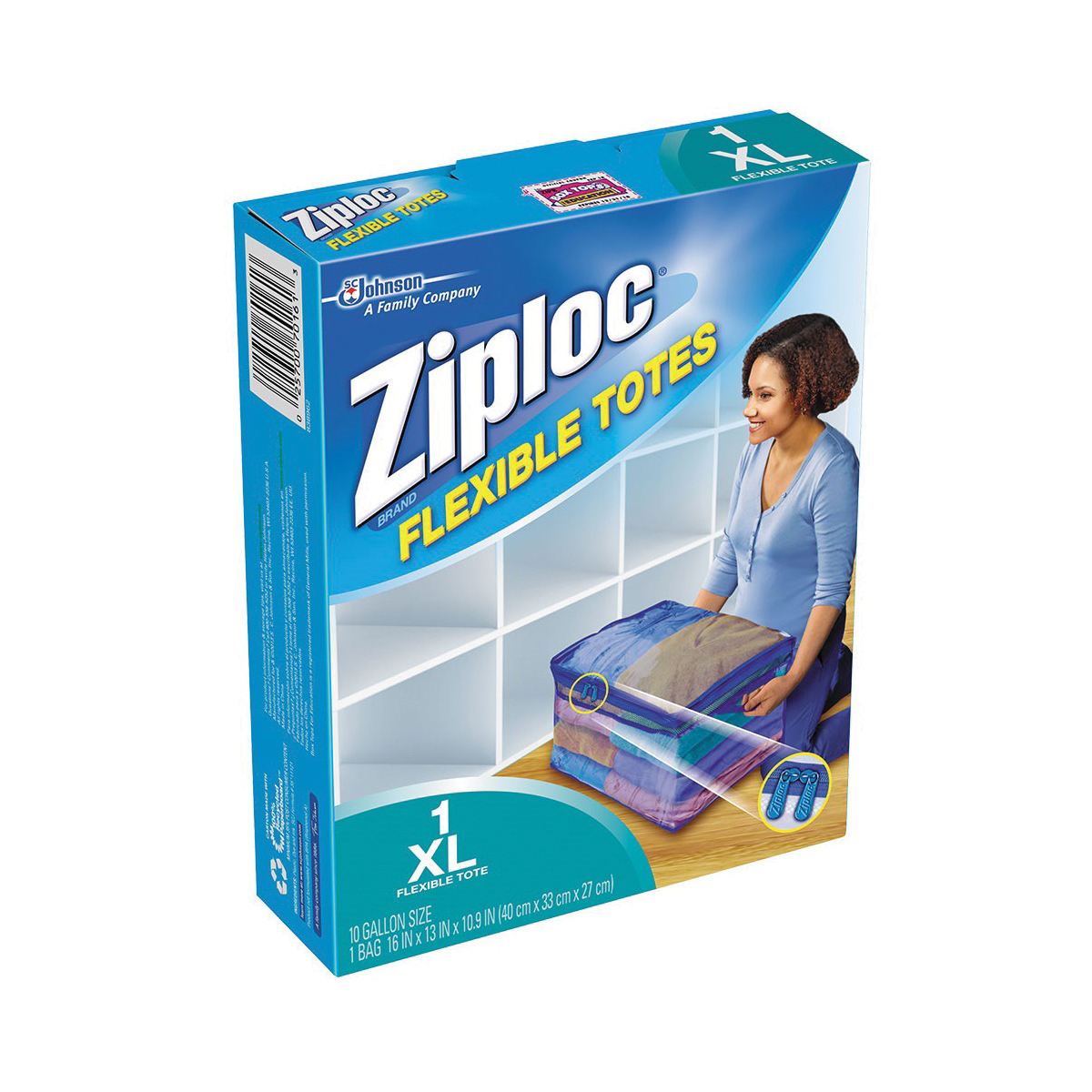 Ziploc 71597 Extra Large Flexible Tote Storage Container: Large