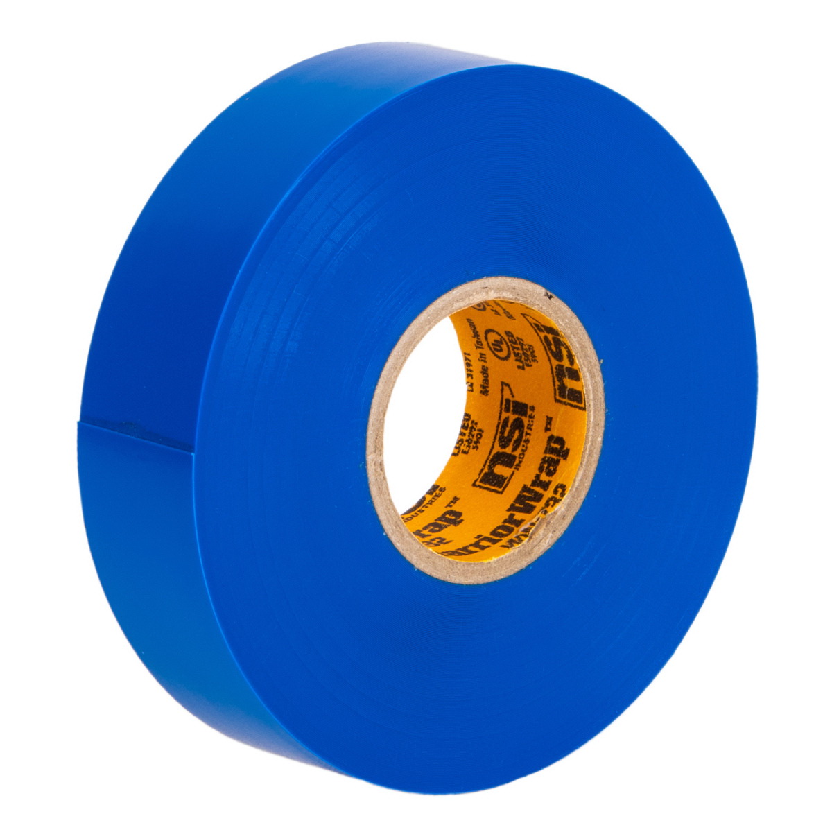 Pro Electrical Tape, Warrior Wrap, 66 ft L, 3/4 in W, PVC Backing, Blue - 5