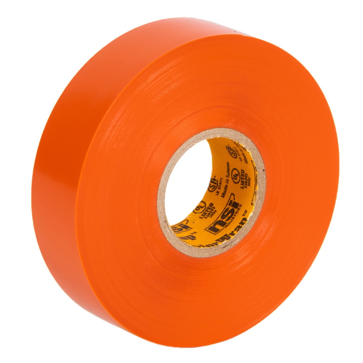 Pro Electrical Tape, Warrior Wrap, 66 ft L, 3/4 in W, PVC Backing, Orange - 5