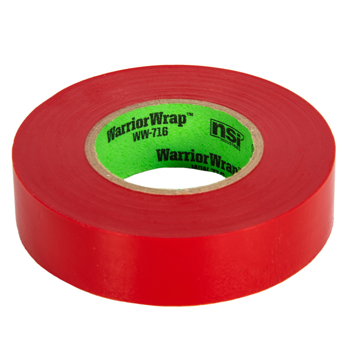 General Electrical Tape, Warrior Wrap, 60 ft L, 3/4 in W, PVC Backing, Red - 3