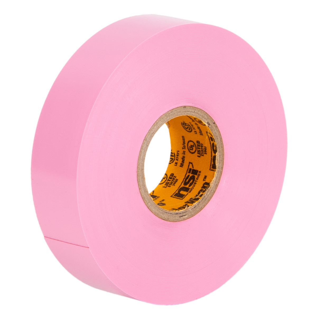 Pro Electrical Tape, Warrior Wrap, 66 ft L, 3/4 in W, PVC Backing, Pink - 2