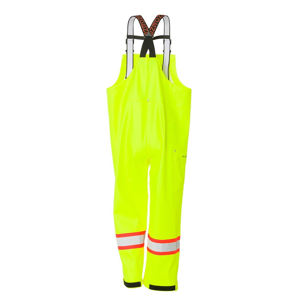 Grundens Neptune Series 10334-770-2XL Bib, 2XL, 44 to 46 in Waist, Polyurethane/Polyester, Yellow - 4