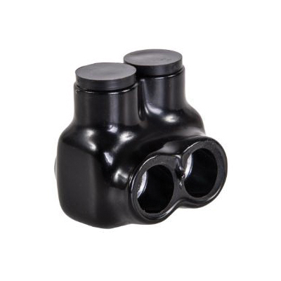 Polaris Pre-Insulated Connector, Nsi, 4 to 14, 4 to 12 AWG Wire, Aluminum/Copper Contact, Aluminum Housing Material, 12PK - 1