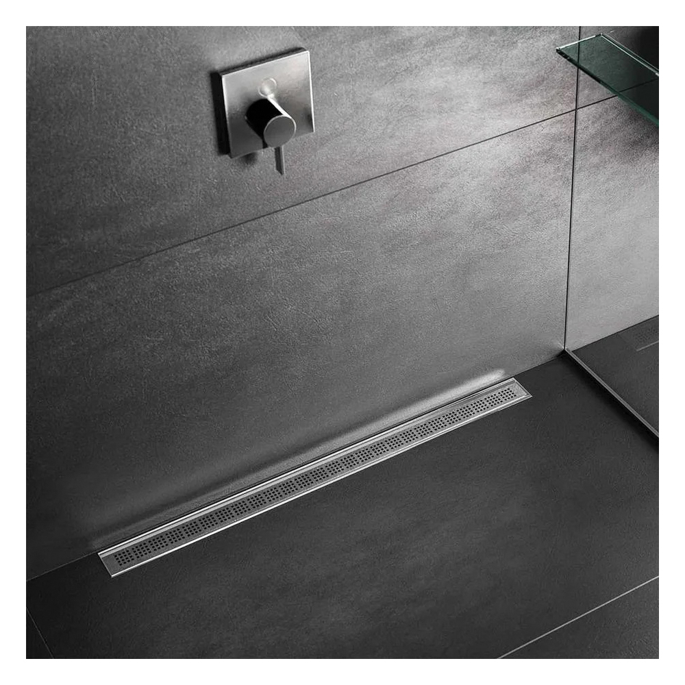 QM 38.200.36 ST Ria Linear Drain, Stainless Steel, Satin, ADA Compliant - 1