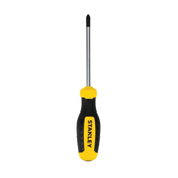 STHT60786 Screwdriver, #2 Drive, Philips Drive, 8 in OAL, 4 in L Shank, Bi-Material Handle, Ergonomic Handle
