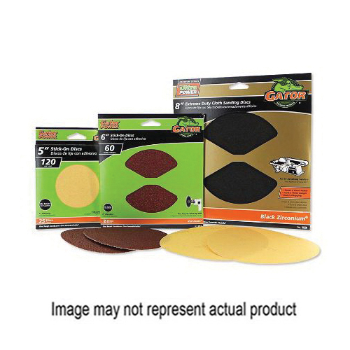 3001GA Sanding Disc, 5 in Dia, 100 Grit, Aluminum Oxide Abrasive, Paper Backing
