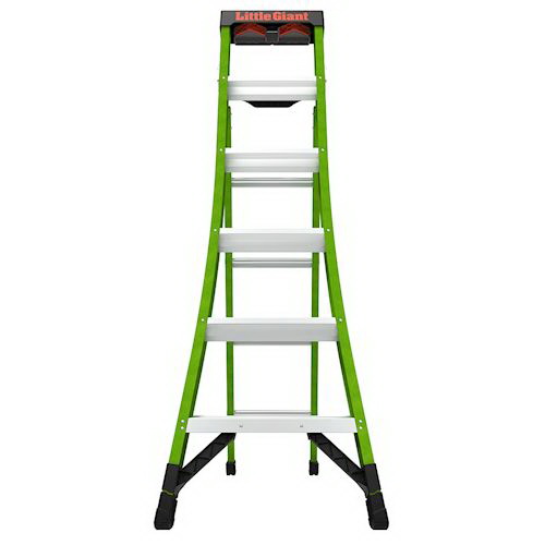Little Giant Ladder King Kombo 13906-002 Combination Ladder, 10 ft 3 in Max Reach H, 8-Step, 375 lb, 3 in D Step - 4