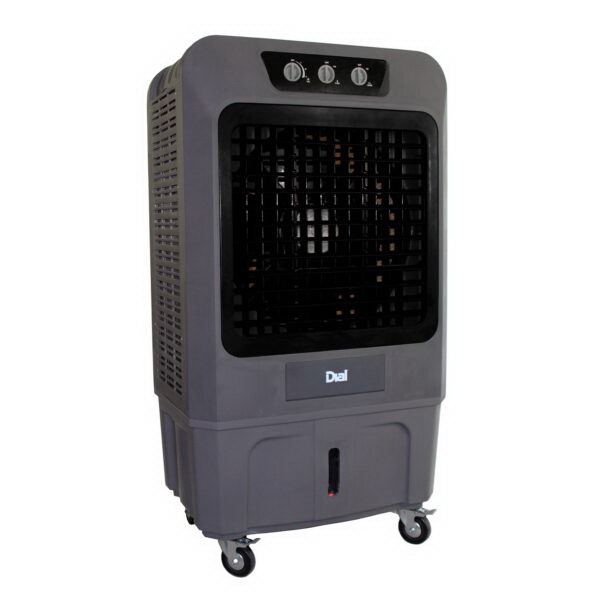 81076 Portable Evaporative Cooler, 31.89 x 22.05 x 58 in Dimensions, 1.25 hp, 26.4 gal Tank, 3-Speed, 120 V