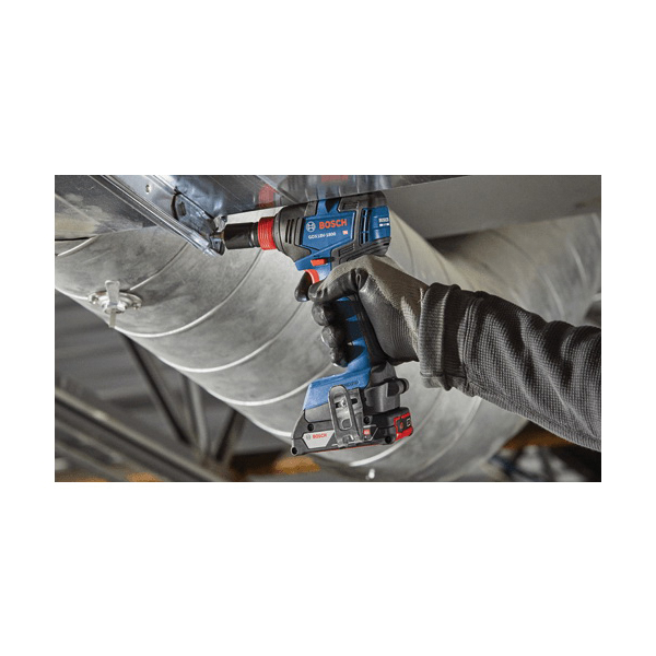 Bosch GDX18V-1800B12 Impact Driver Kit, Battery Included, 18 V, 2 Ah, 1/4, 1/2 in Drive, Hex, Square Drive - 2