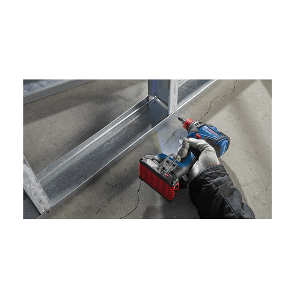 Bosch GDX18V-1800B12 Impact Driver Kit, Battery Included, 18 V, 2 Ah, 1/4, 1/2 in Drive, Hex, Square Drive - 3